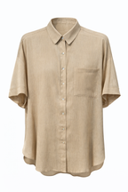 SATIN FLOW BUTTON SHIRT