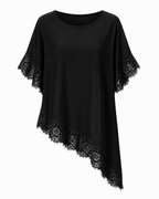 LACE CASCADE ASYMMETRICAL TOP