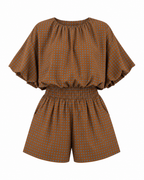 DOT BLOUSON TWO PIECES SET