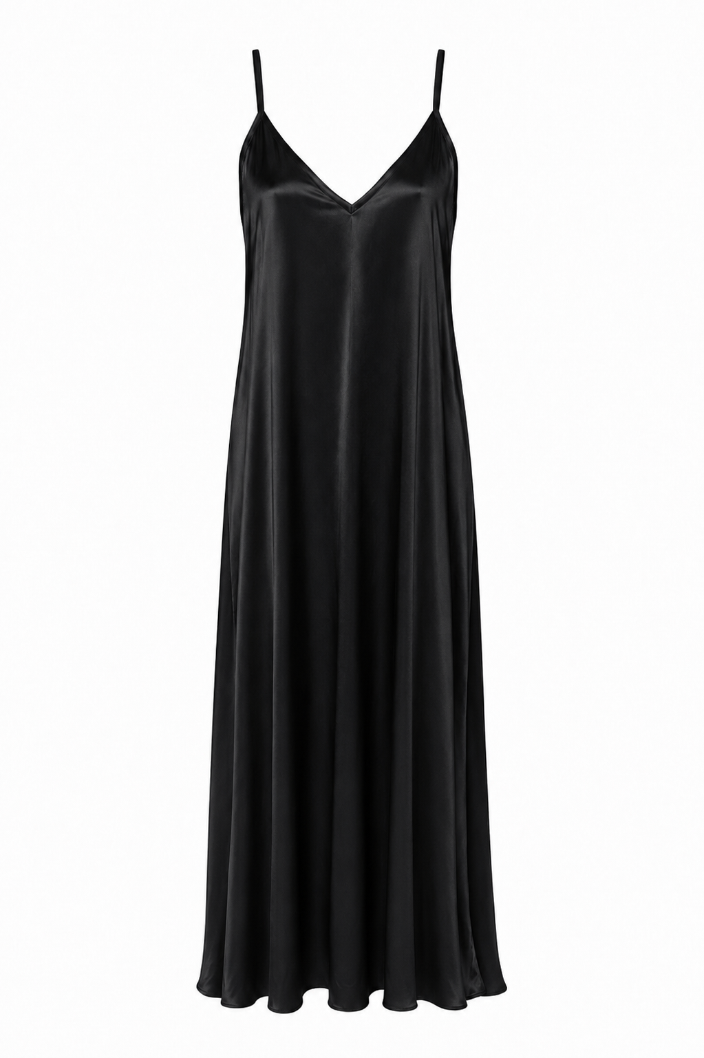 NOIR SATIN MAXI DRESS