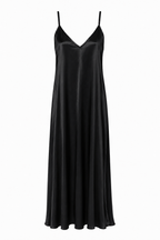 NOIR SATIN MAXI DRESS
