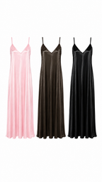NOIR SATIN MAXI DRESS