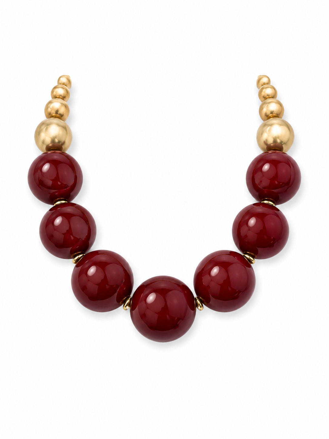 BOLD SPHERE STATEMENT NECKLACE