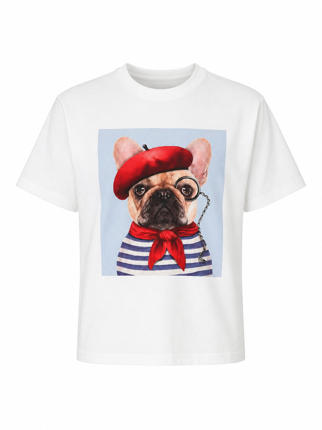 PARISIAN BULLDOG GRAPHIC T-SHIRT