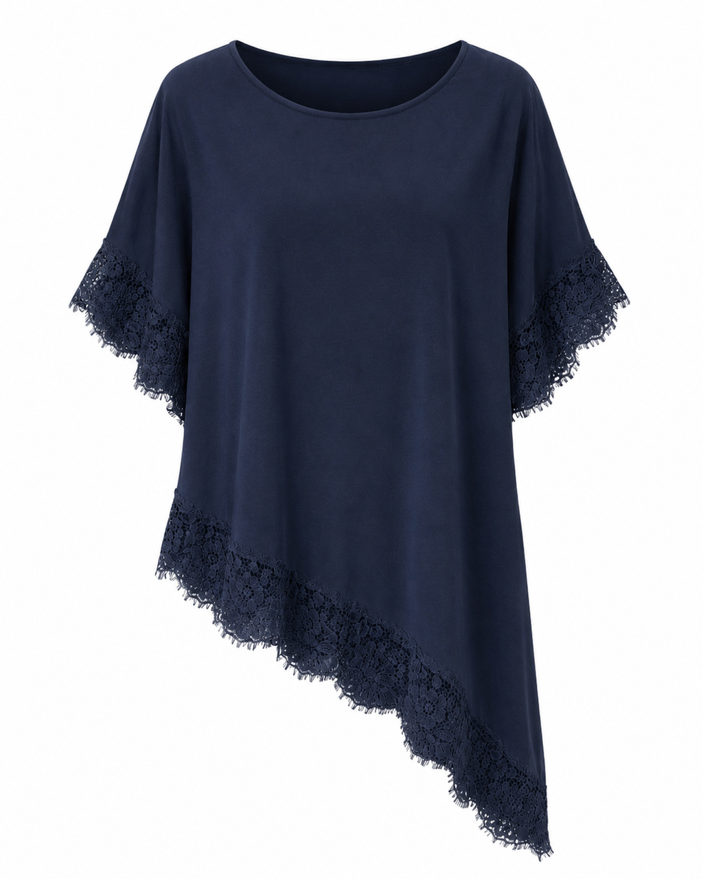 LACE CASCADE ASYMMETRICAL TOP