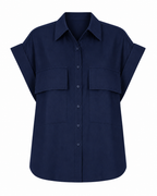 UTILITY POCKET BUTTON-UP SHIRT