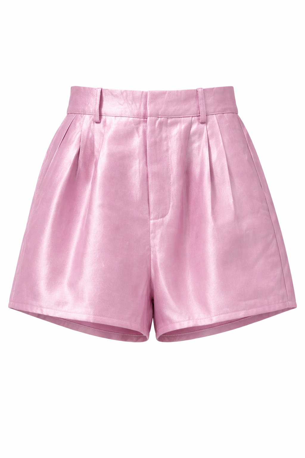 SATIN PLEATED SHORTS