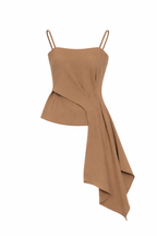 ASYMMETRICAL DRAPE TOP