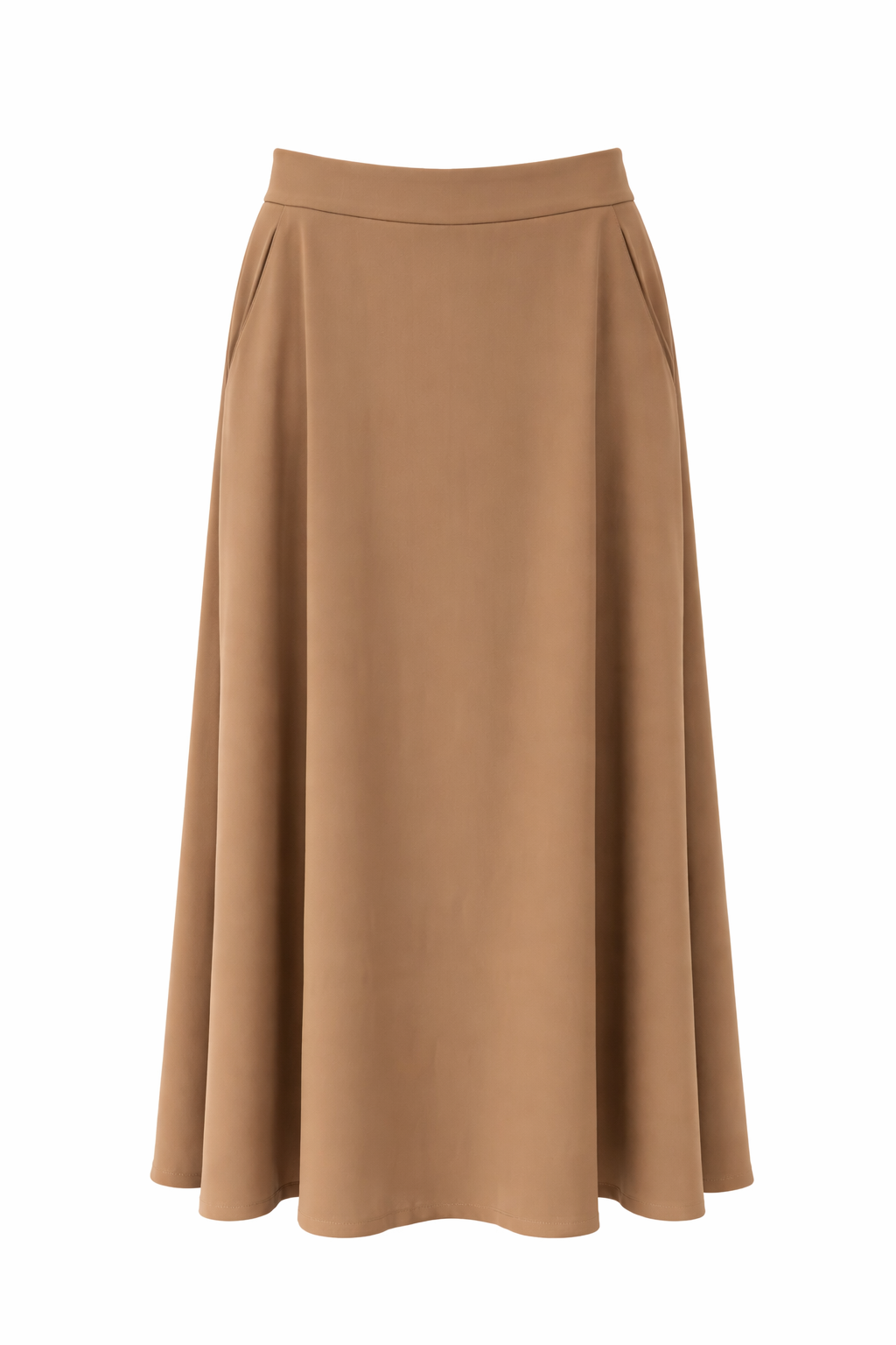 FLOW CREPE MIDI SKIRT
