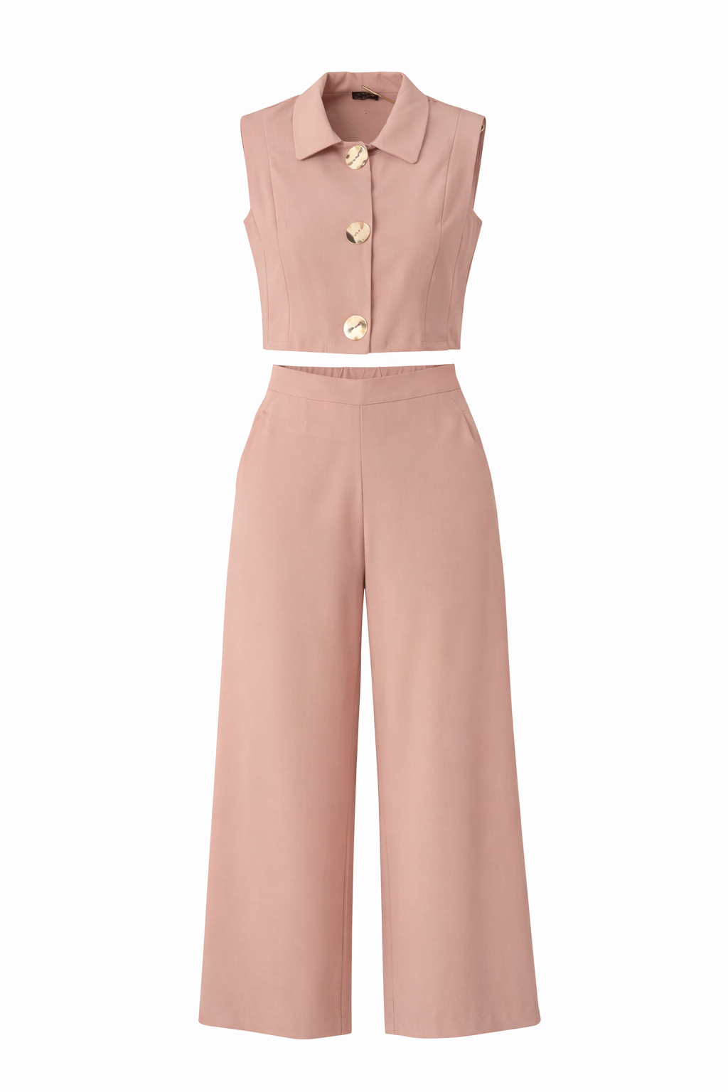 BLUSH BUTTON TWO PIECES SET