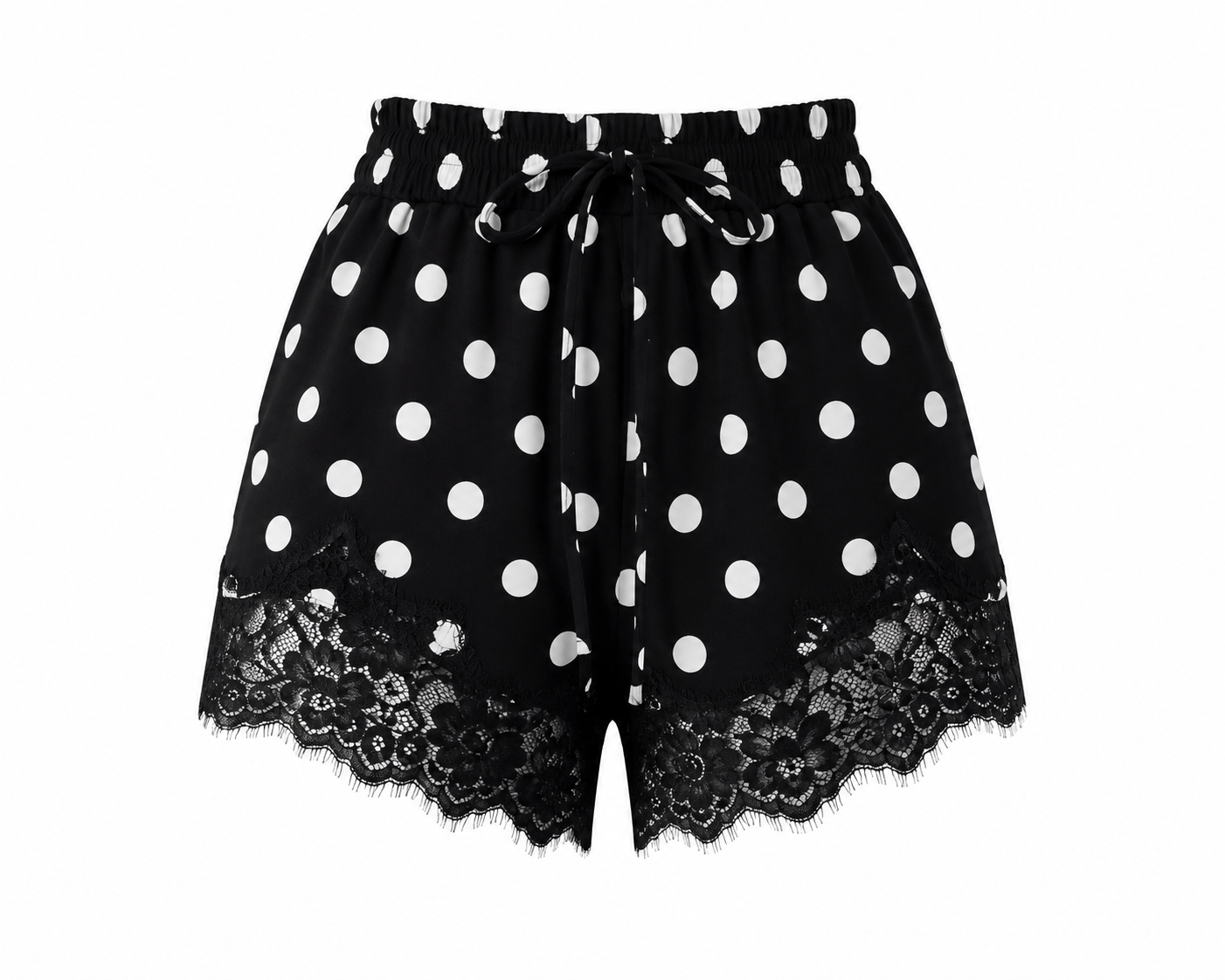 POLKA DOT LACE SHORTS