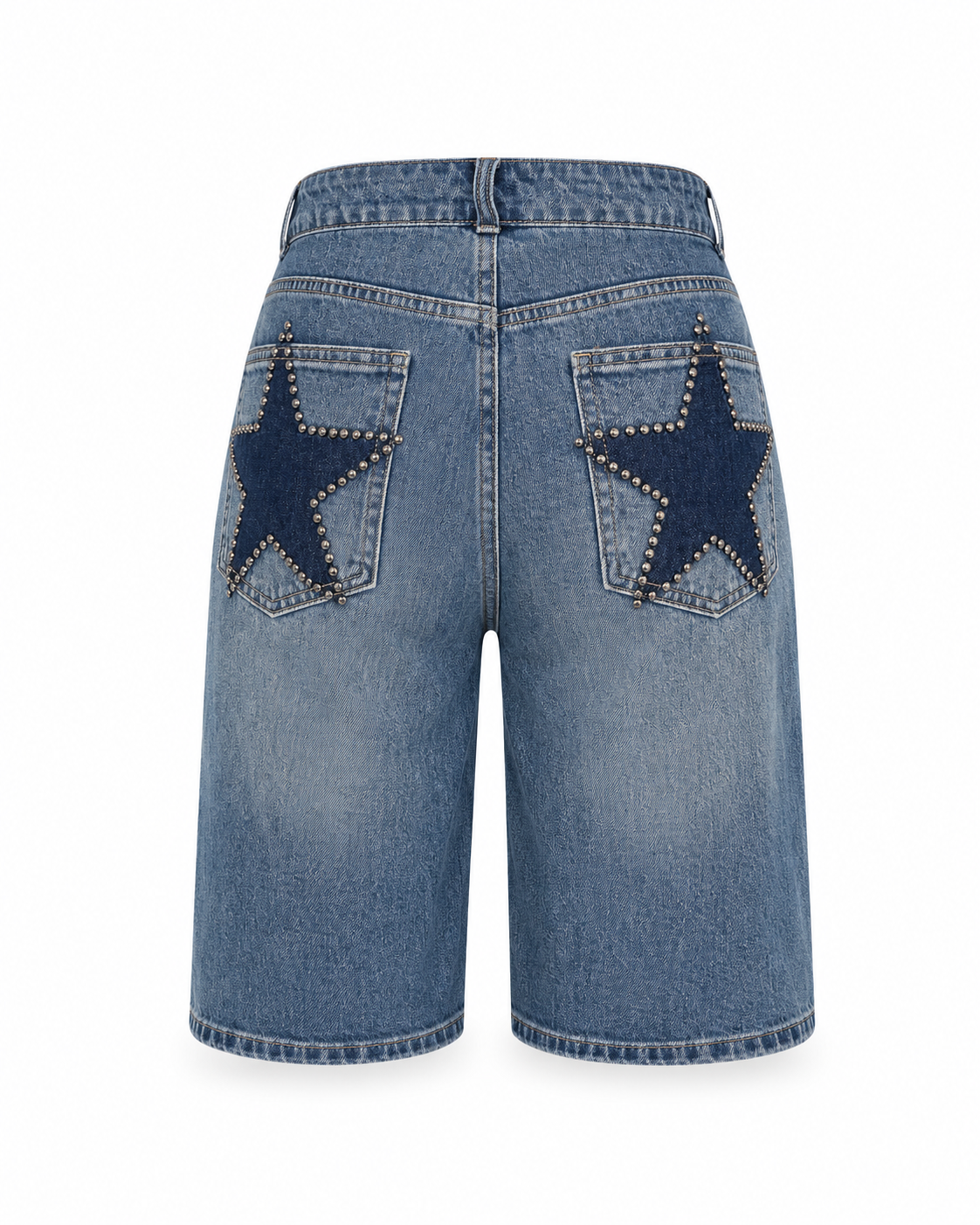 STAR POCKET DENIM BERMUDA