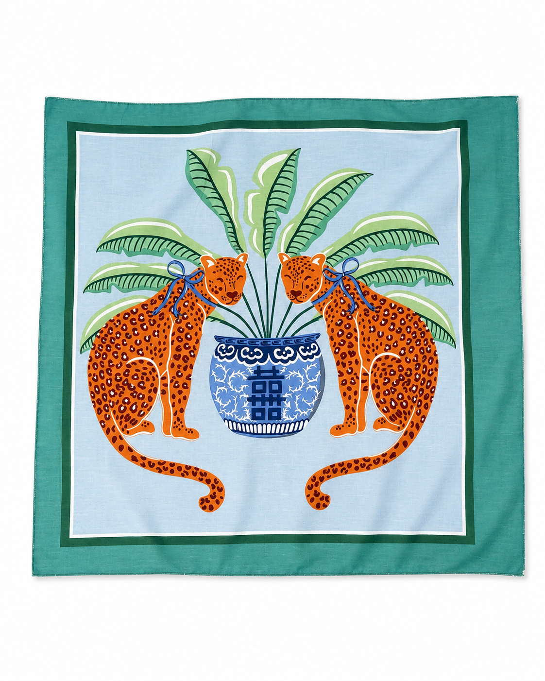 TROPICAL LEOPARD PRINT PAREO