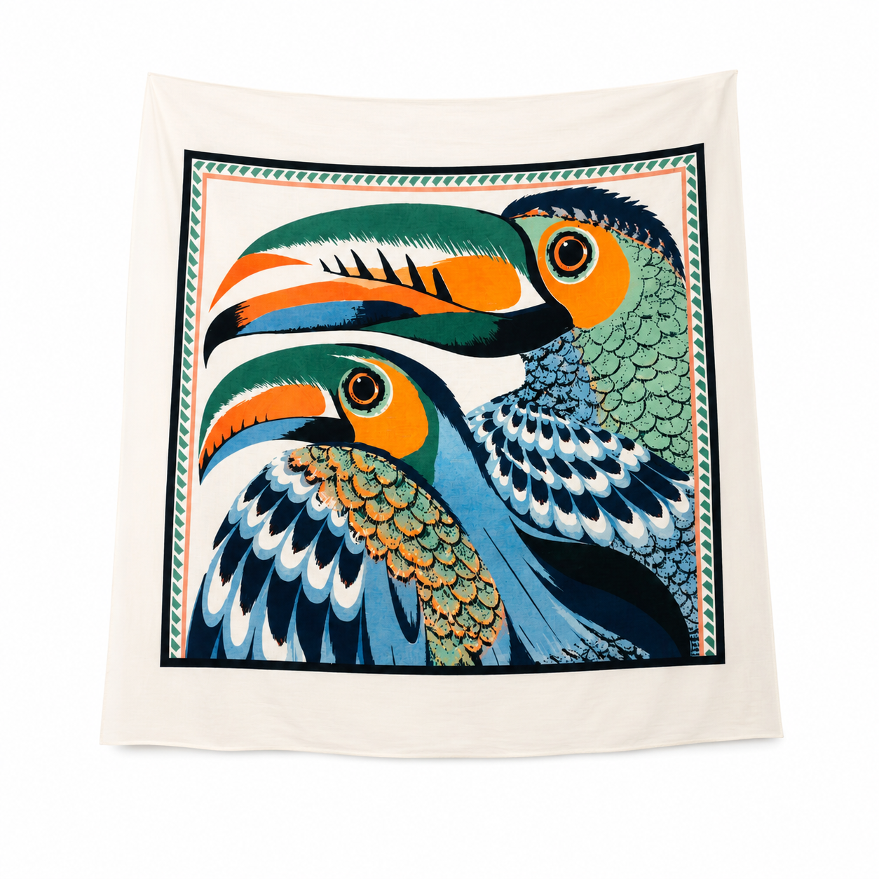 TROPICAL TOUCAN PRINT PAREO