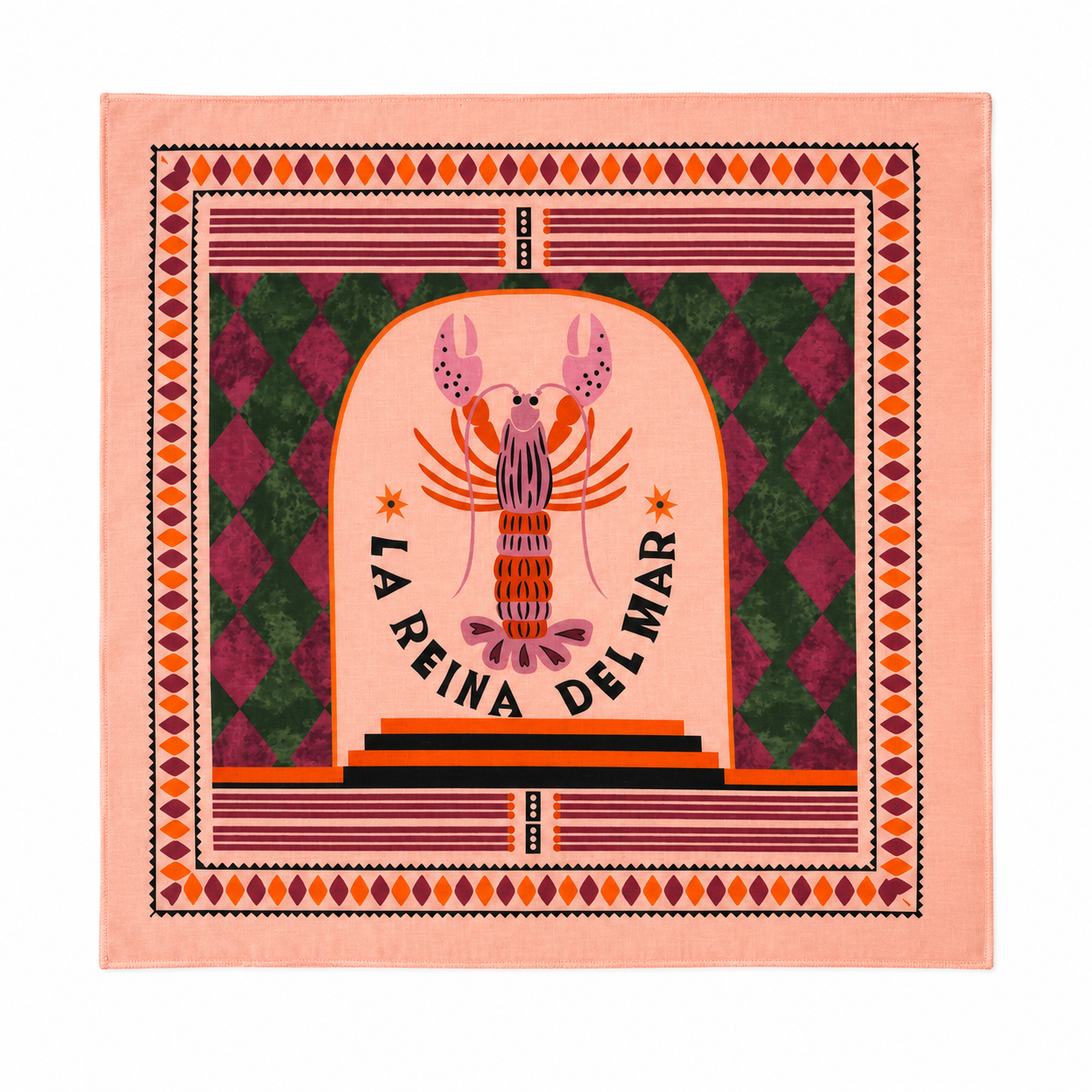 LOBSTER QUEEN PRINT PAREO