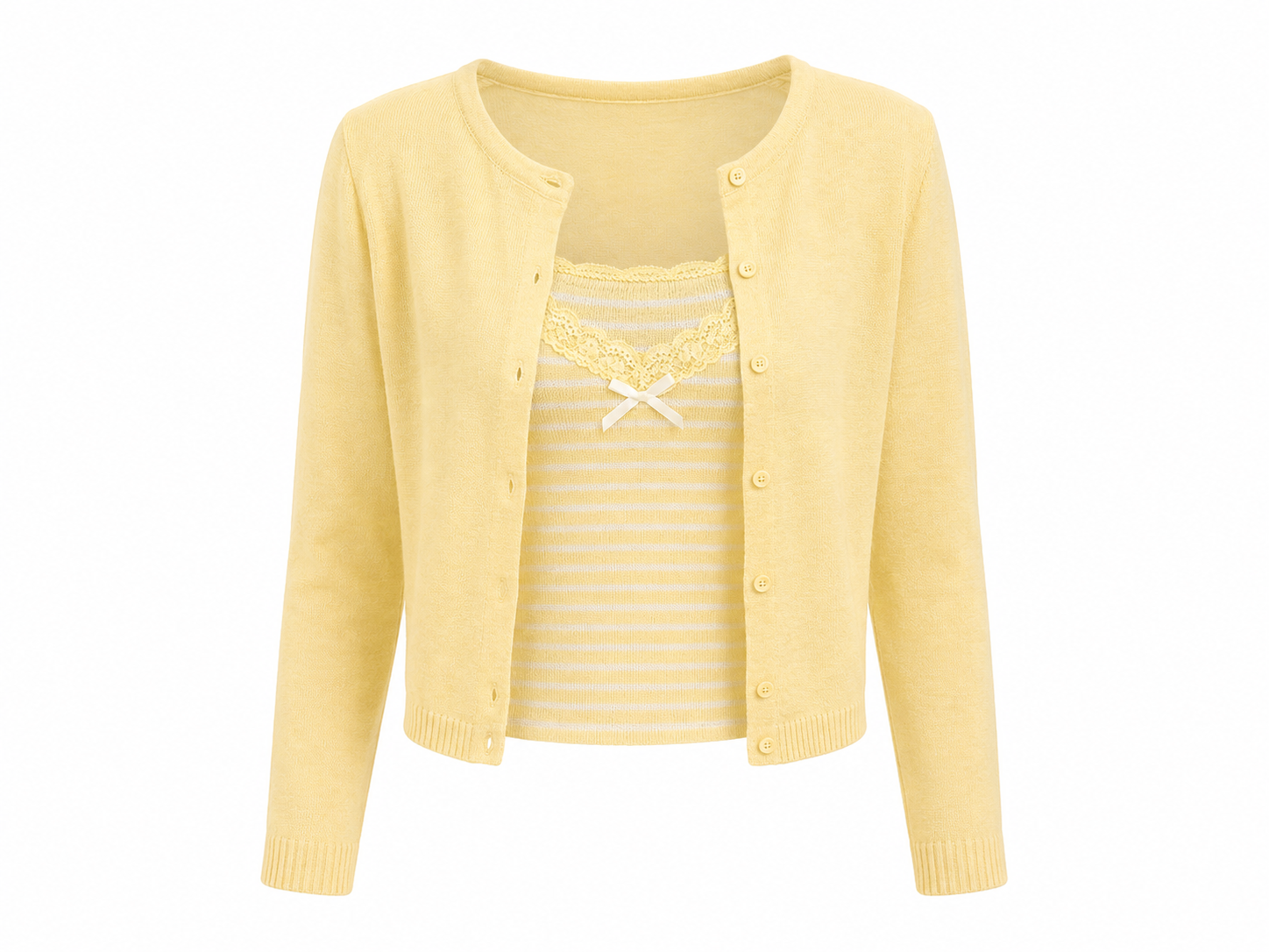 SWEET LACE CARDIGAN SET