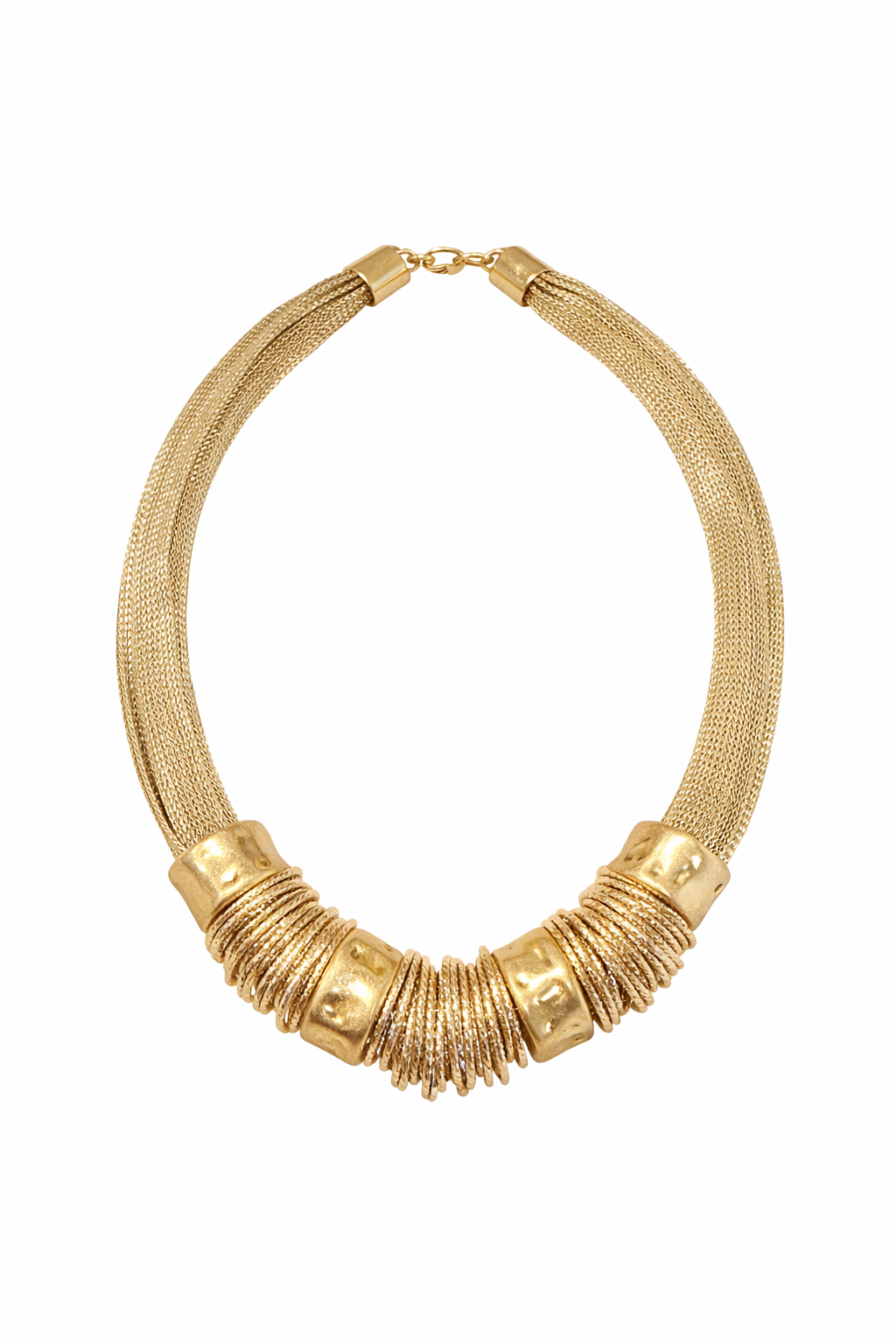 BOLD METALLIC COIL NECKLACE