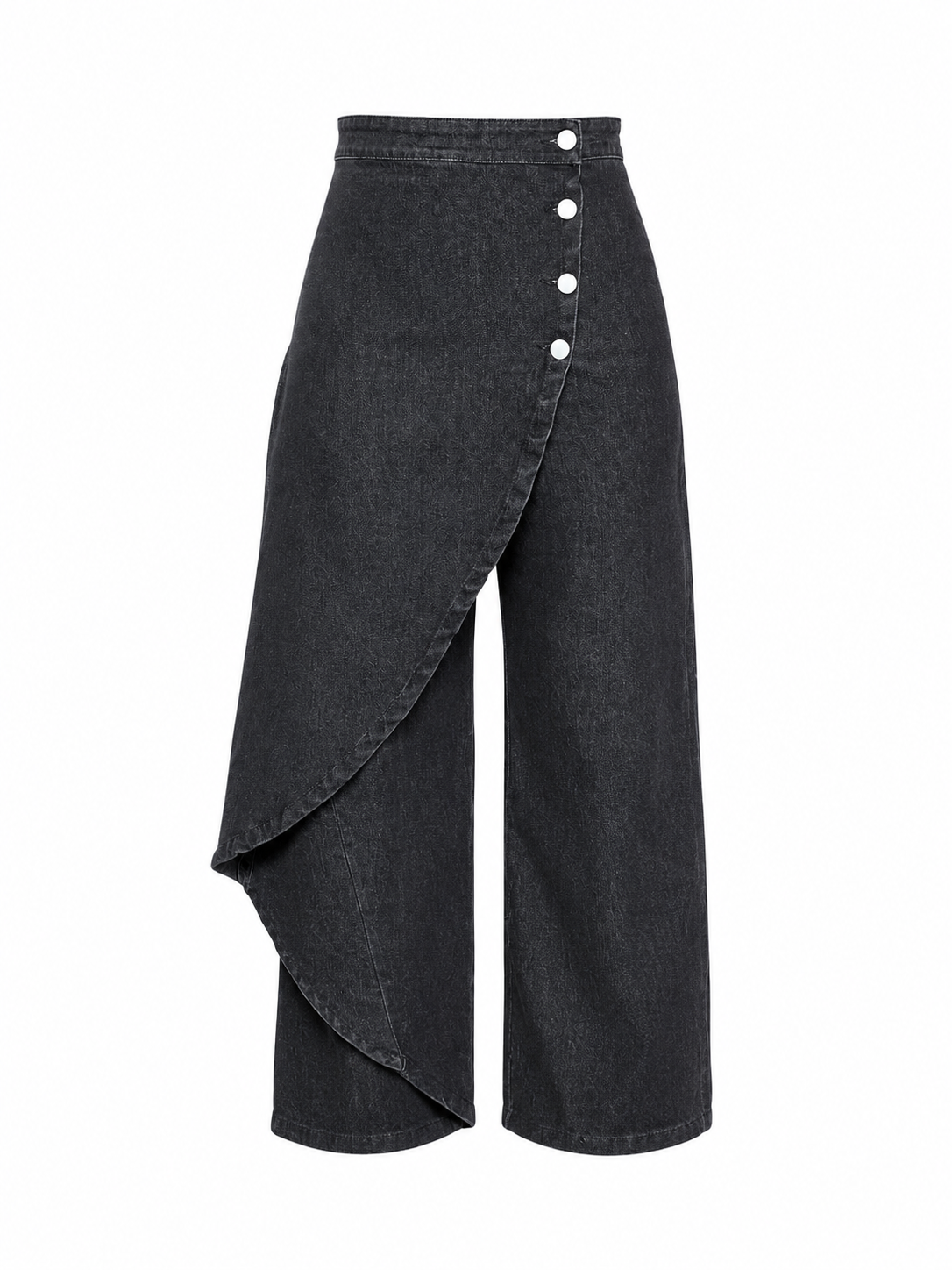 WRAP WIDE LEG JEANS