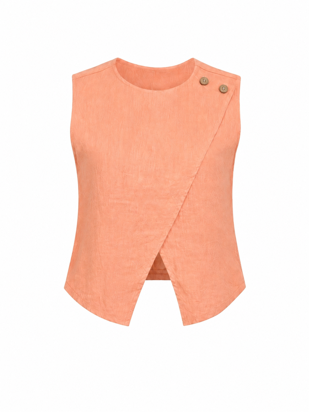 ASYMMETRIC LINEN TOP