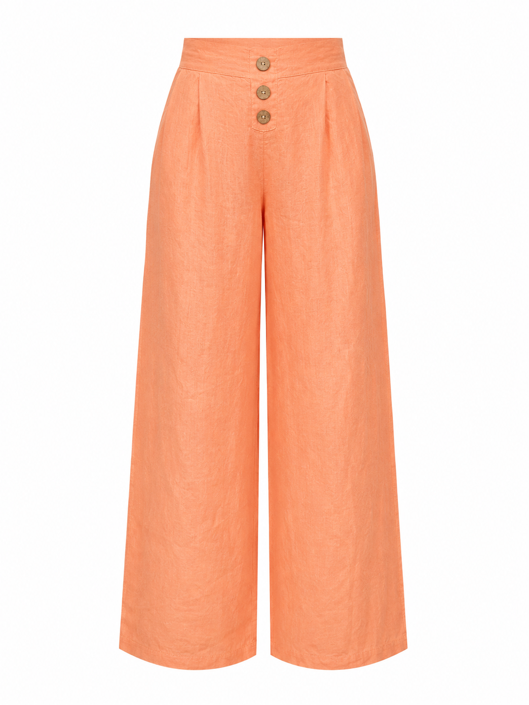 HIGH-WAIST LINEN PALAZZO PANTS