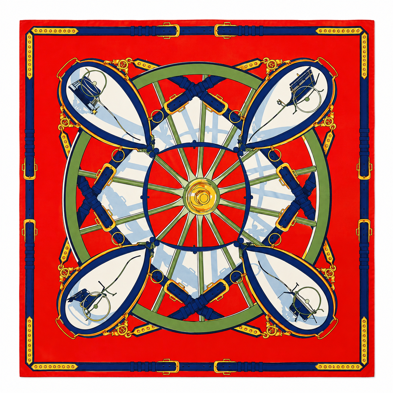 EQUESTRIAN WHEEL SCARF