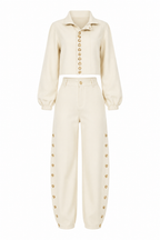 BUTTON DETAIL TWO-PIECE SET