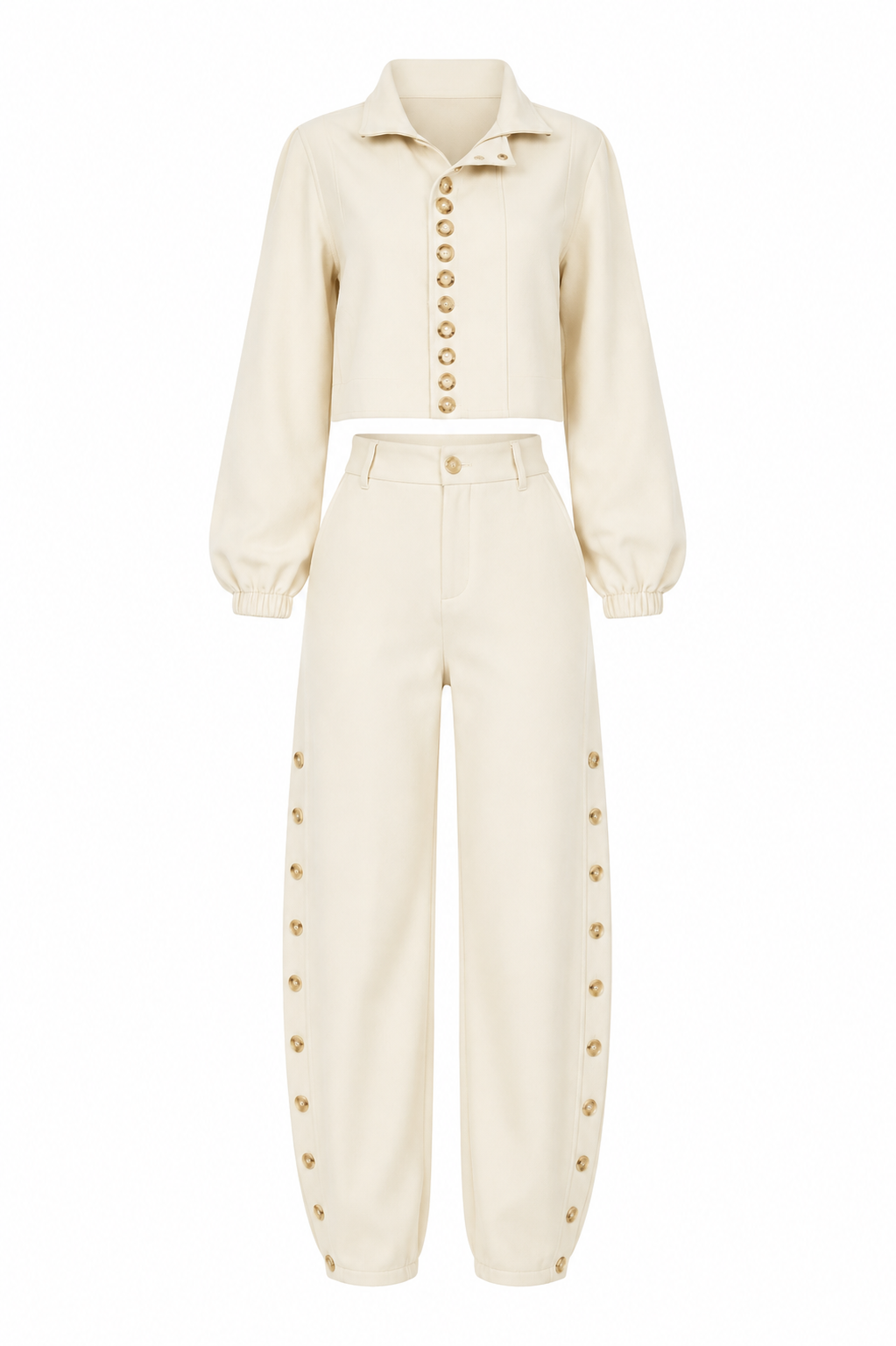 BUTTON DETAIL TWO-PIECE SET