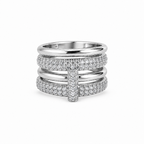 ADJUSTABLE LUXE CRYSTAL STACK RING