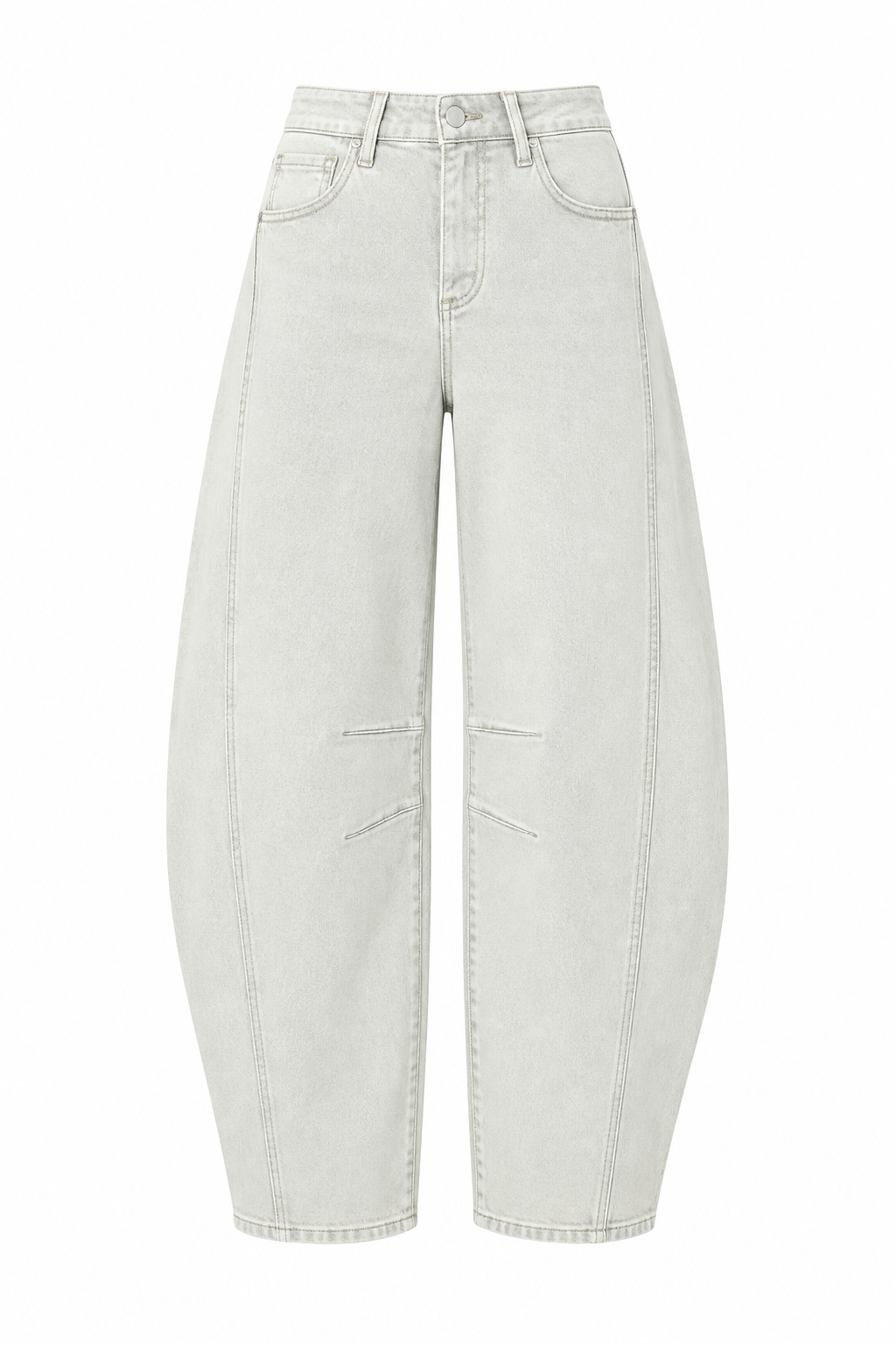 RISEN STRETCH BARREL JEANS