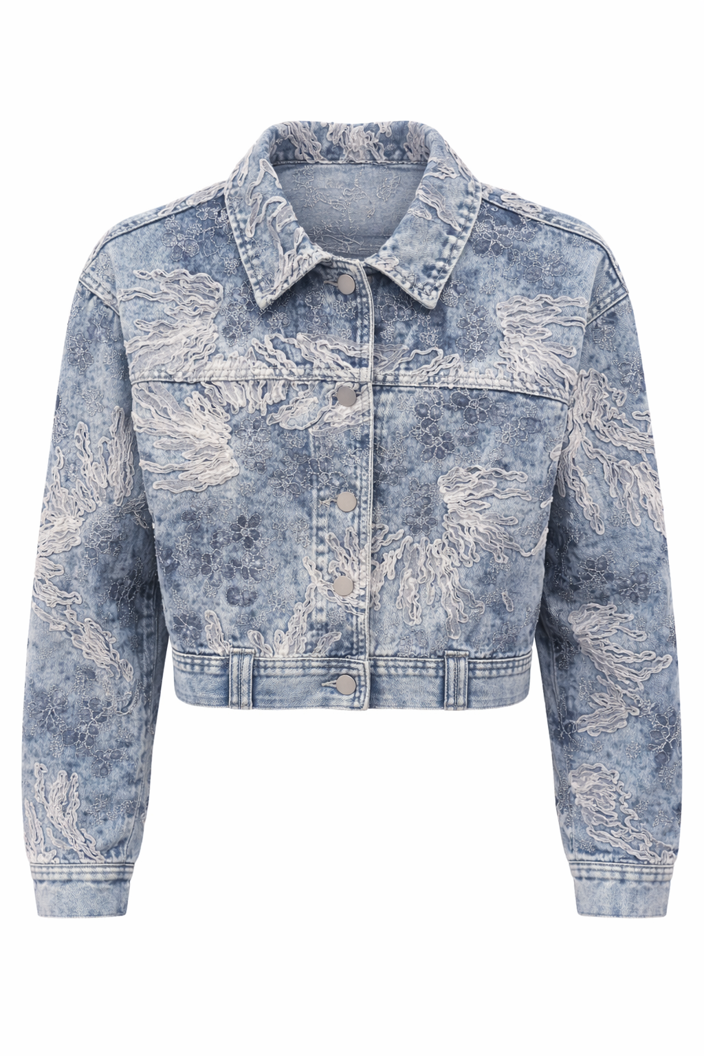 LACE DENIM JACKET