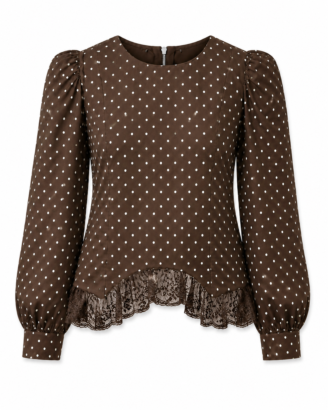 POLKA DOT LACE BLOUSE