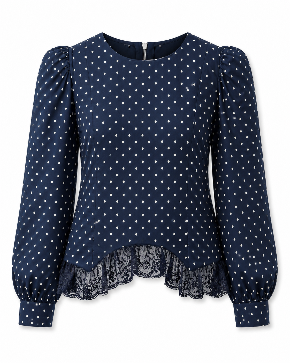 POLKA DOT LACE BLOUSE