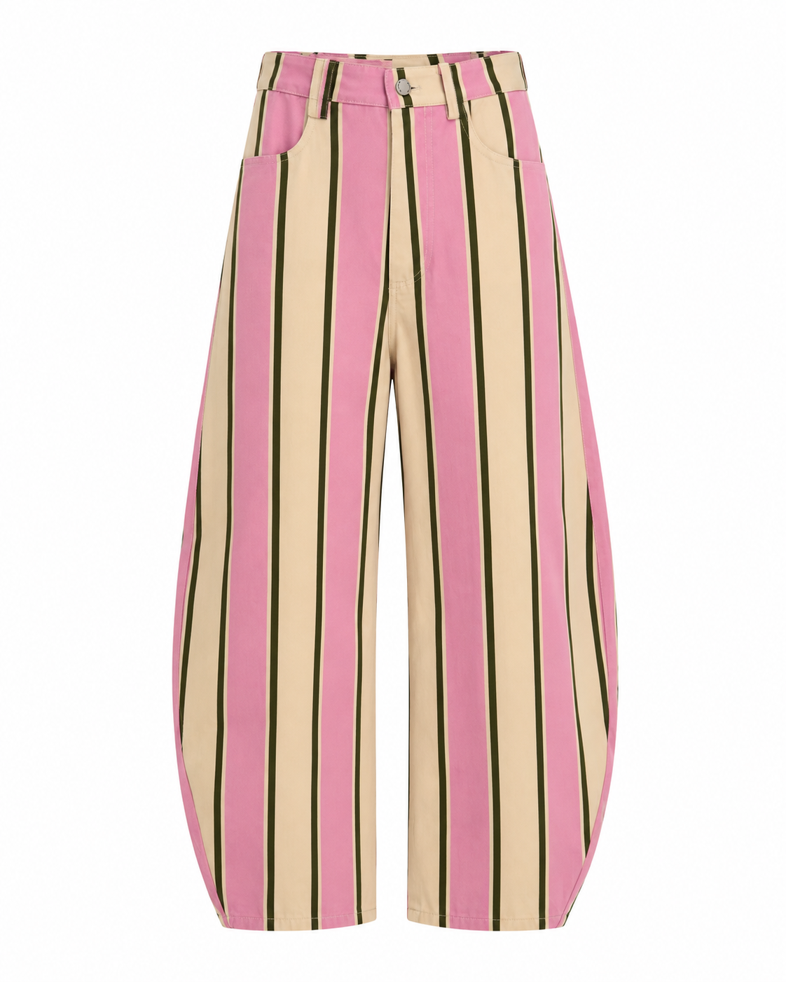 CANDY STRIPE BARREL PANTS