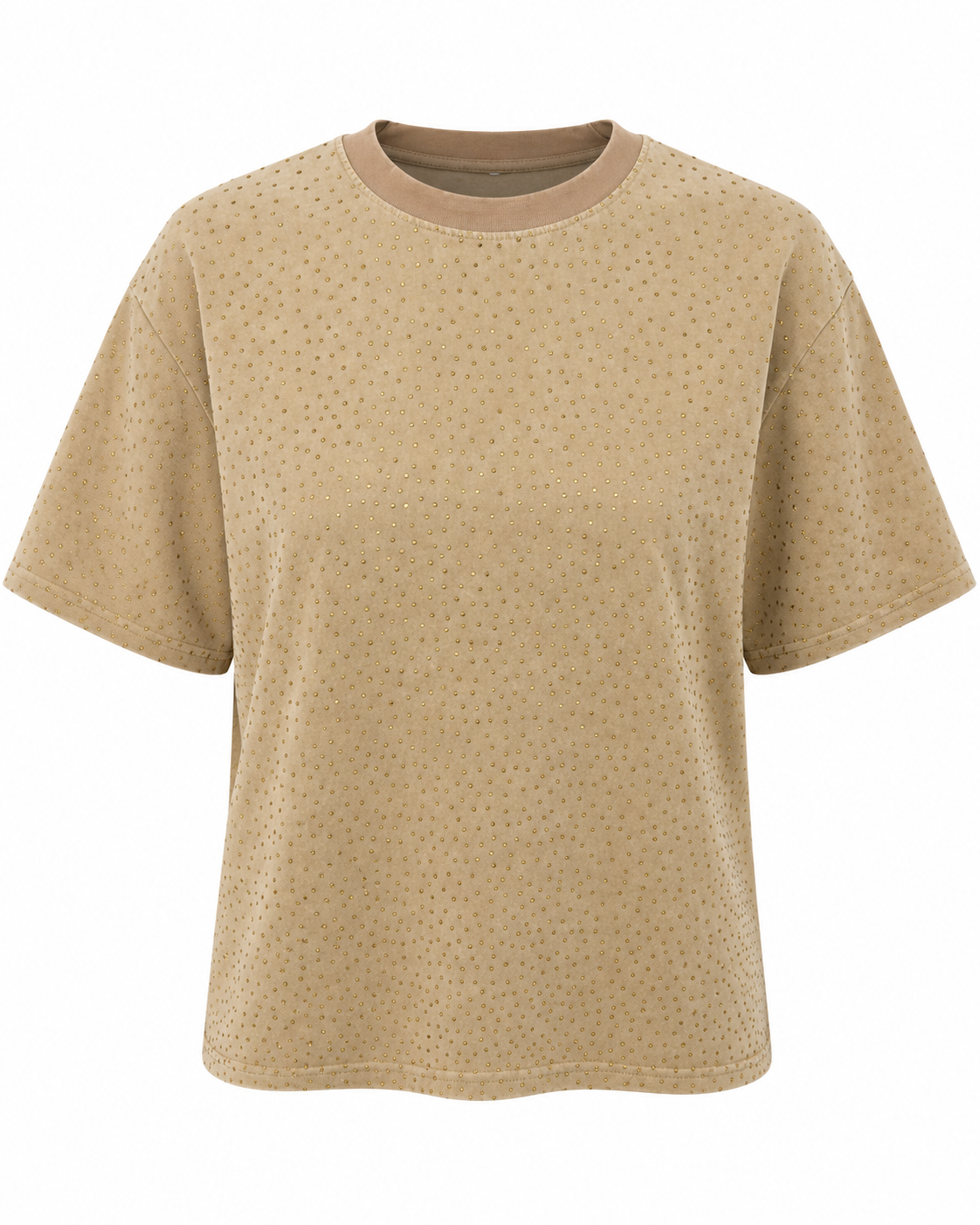 GOLDEN RHINESTONE T-SHIRT