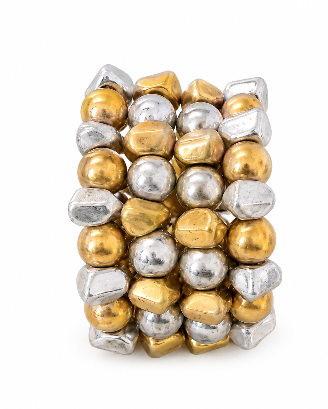 MIXED METAL CHUNKY BRACELET