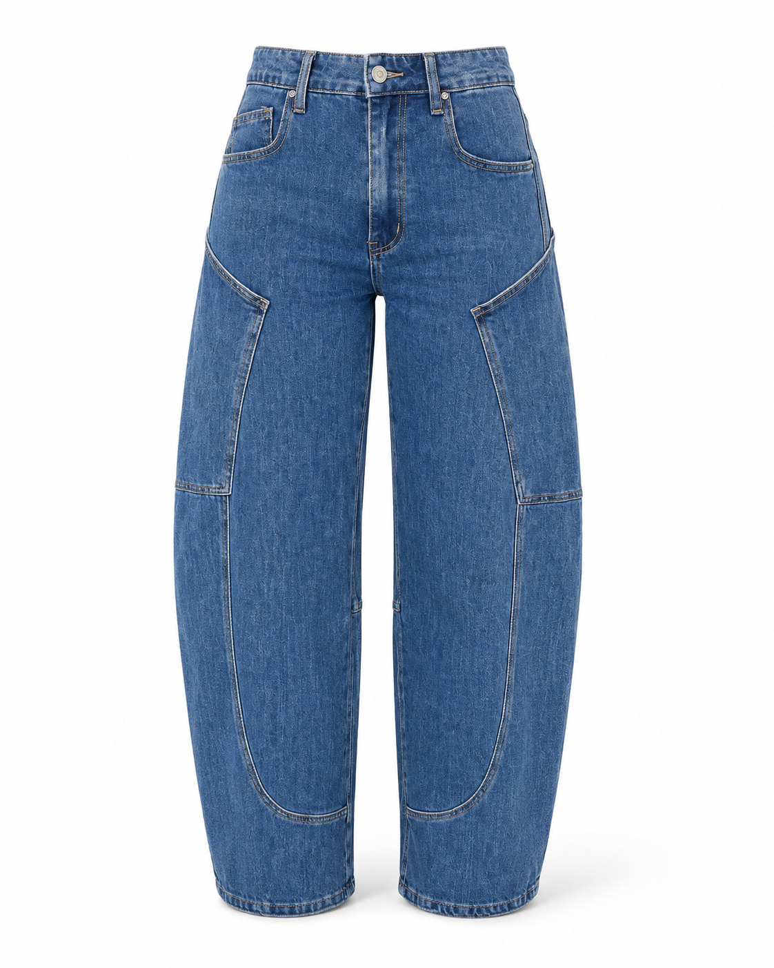 PANEL BARREL JEANS
