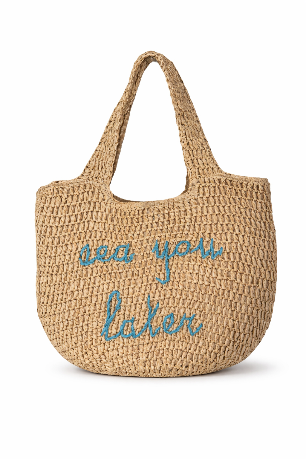 SEA YOU LATER STRAW BAG