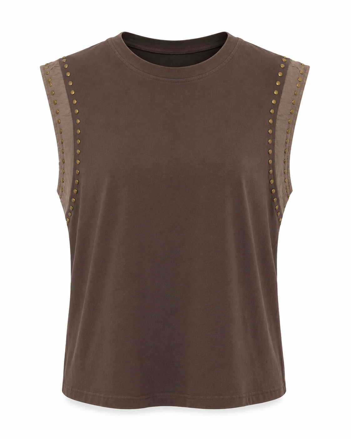 GOLD STUD SLEEVELESS TOP