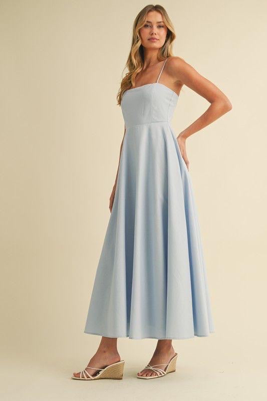 LIGHT BLUE MAXI DRESS