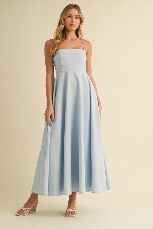 LIGHT BLUE MAXI DRESS
