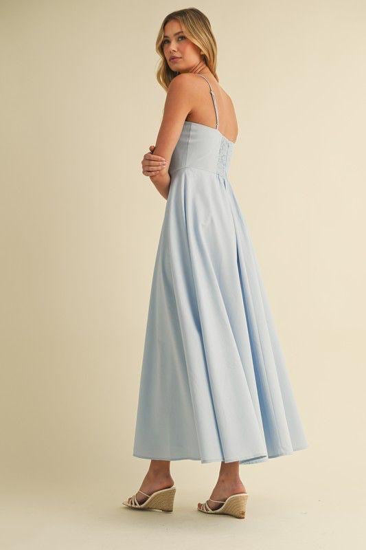 LIGHT BLUE MAXI DRESS