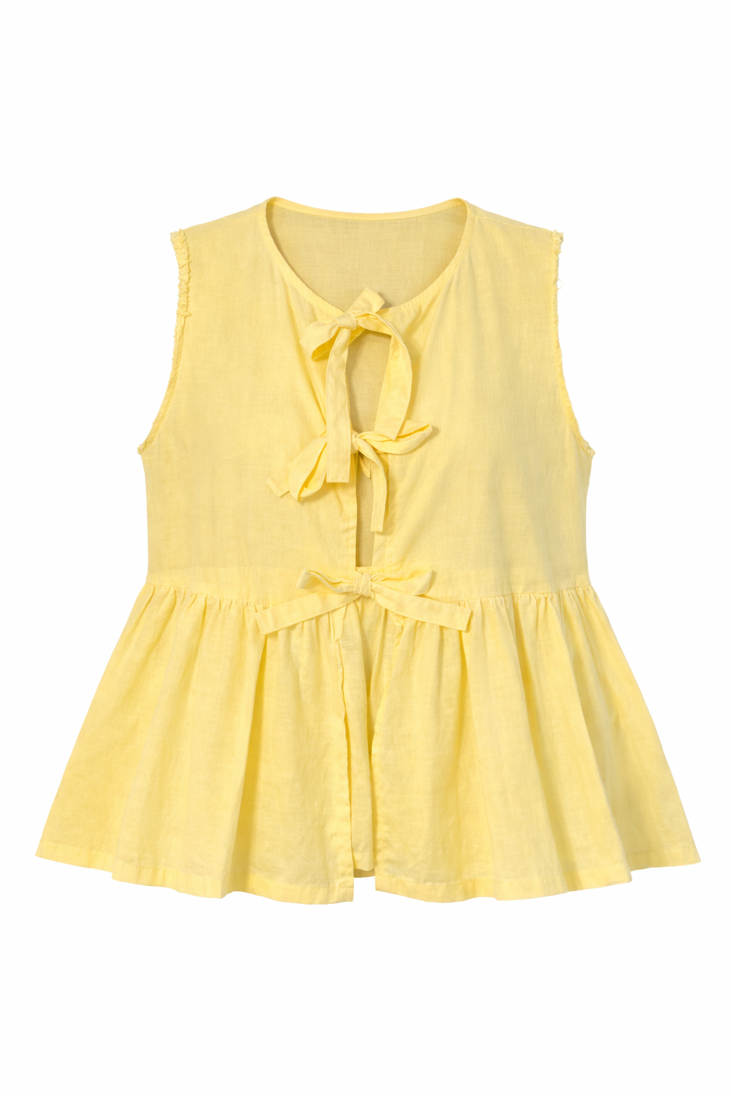 Sunlight Bow Peplum Top
