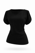 MIDNIGHT SCULPTED SLEEVE BLOUSE