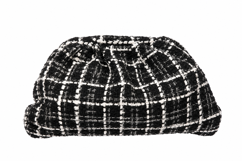 BORDEAUX TWEED CLUTCH