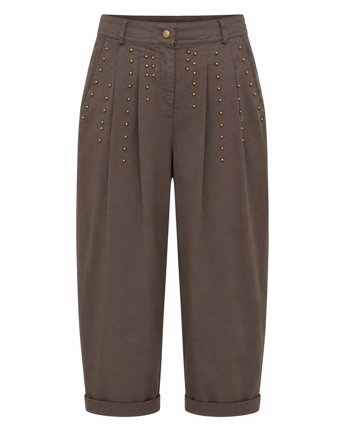 GOLD STUD RELAXED PANTS