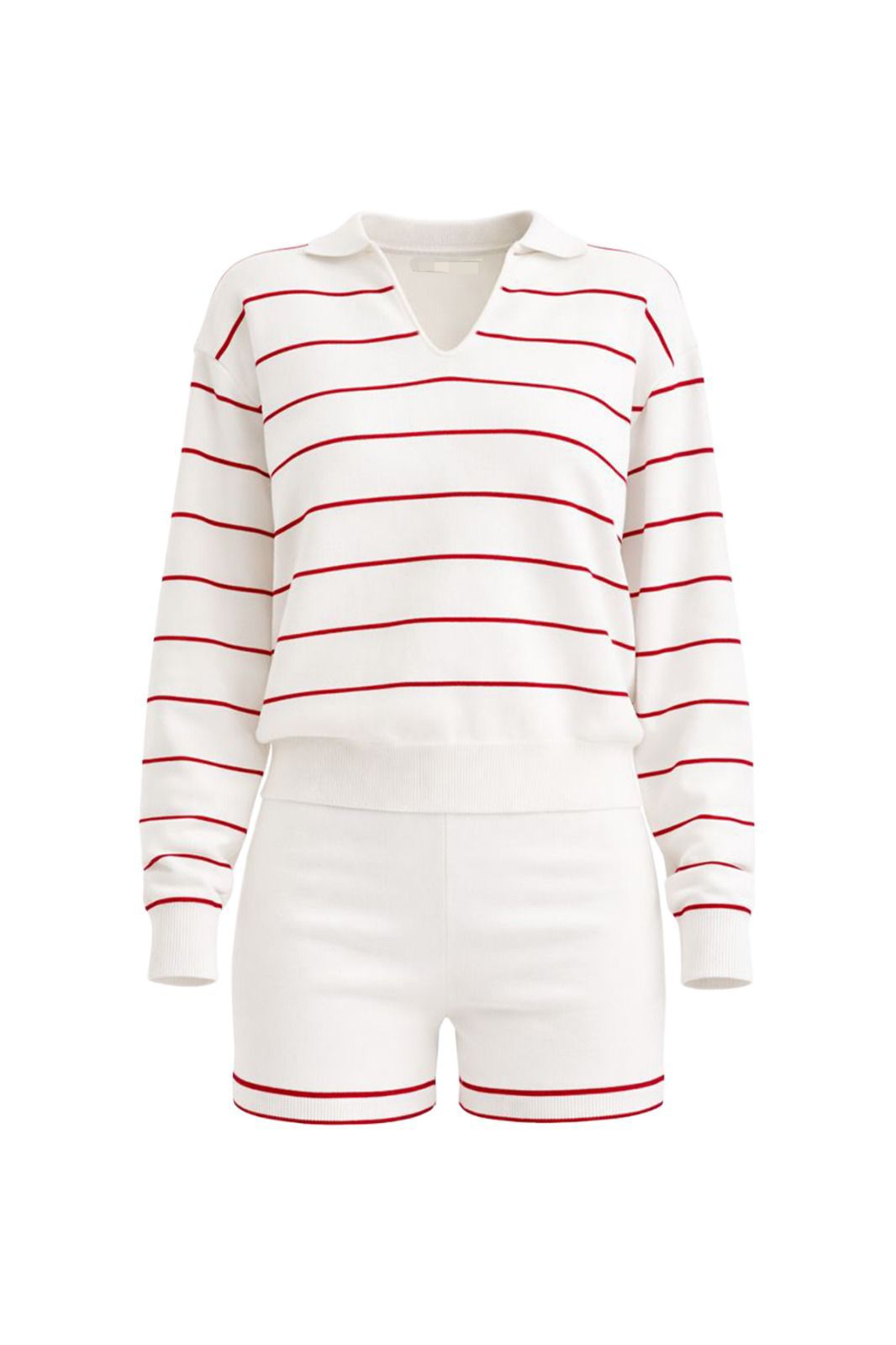 RED STRIPE TWO PIECES SET
