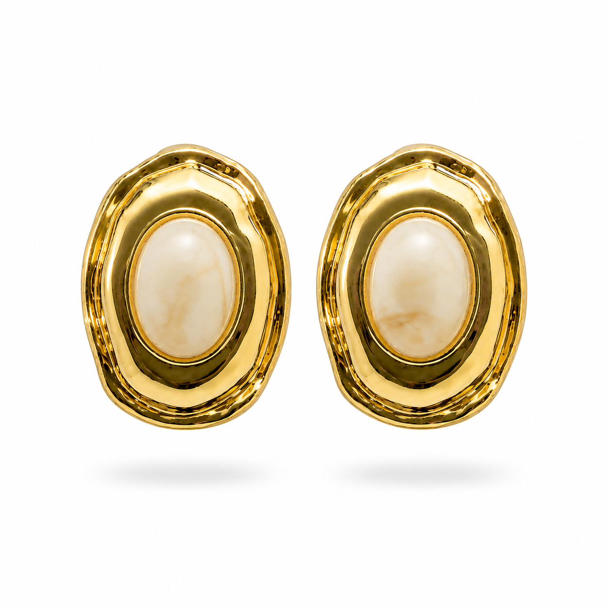 IVORY HALO EARRINGS