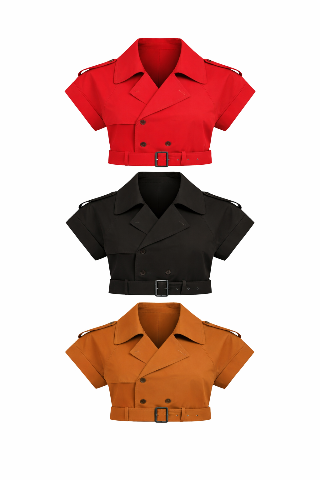 CROPPED TRENCH JACKET