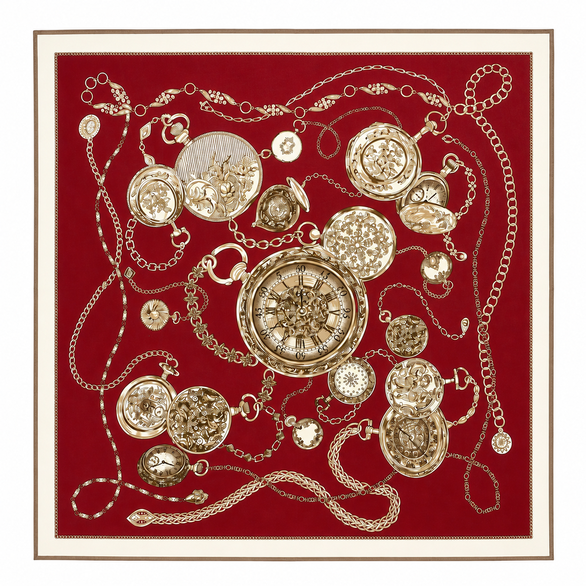 VINTAGE TIME SCARF