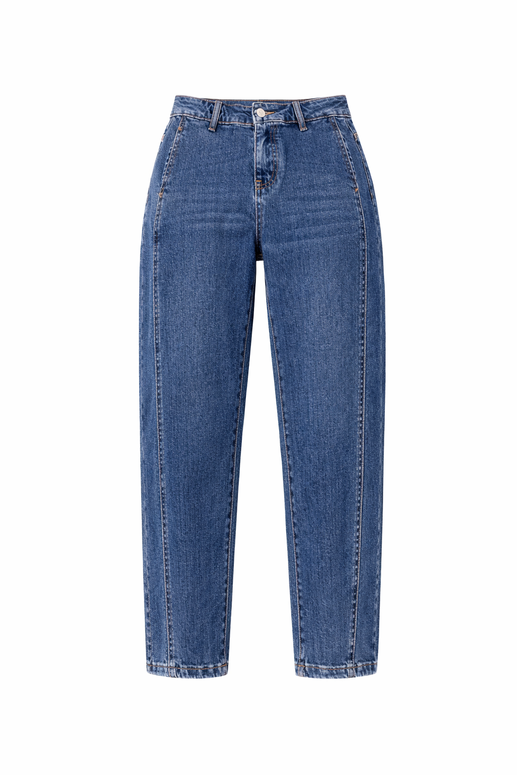 BARREL BELTED JEANS